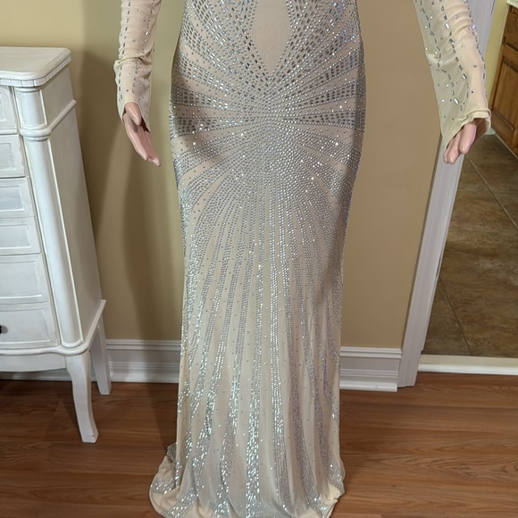 🥀Elegant Sequin Long Sleeve Dress - Picture 2 of 12